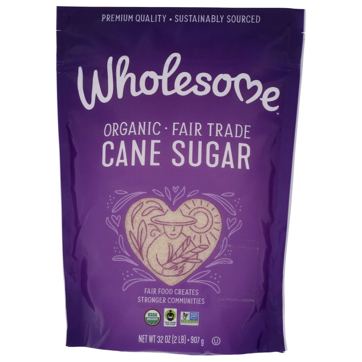 WHOLESOME SWEETENERS: Organic Cane Sugar, 32 oz