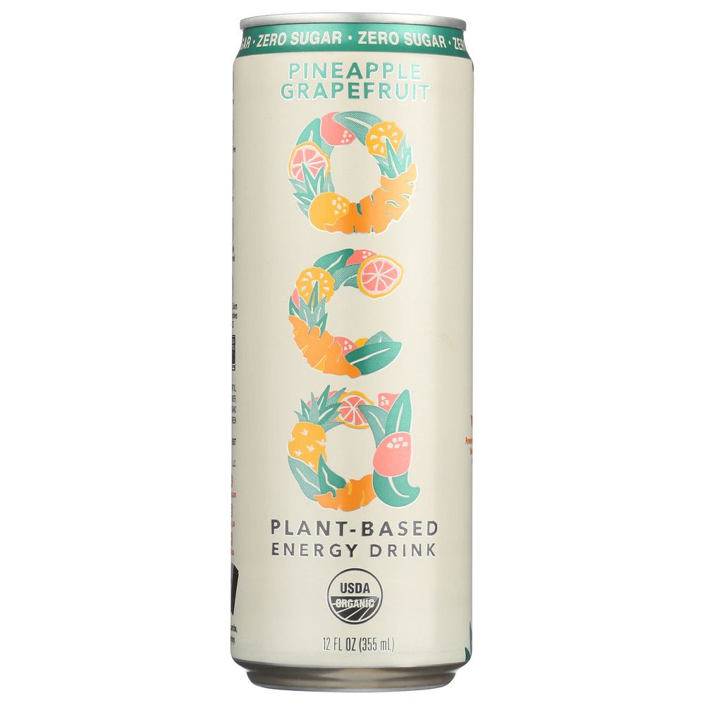 OCA: Energy Oca Zero Sugar Pineapple Grapefruit, 12 FO