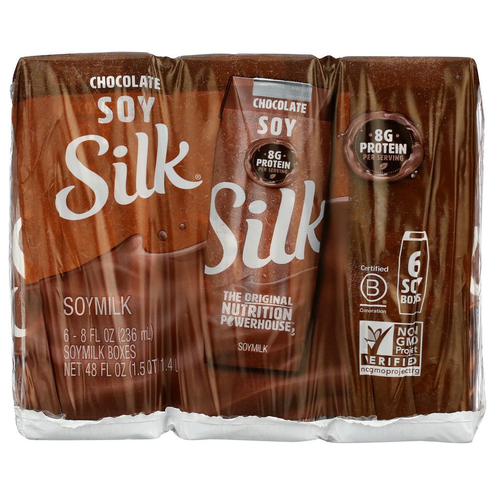 SILK: Chocolate Soymilk 6 Count, 48 oz