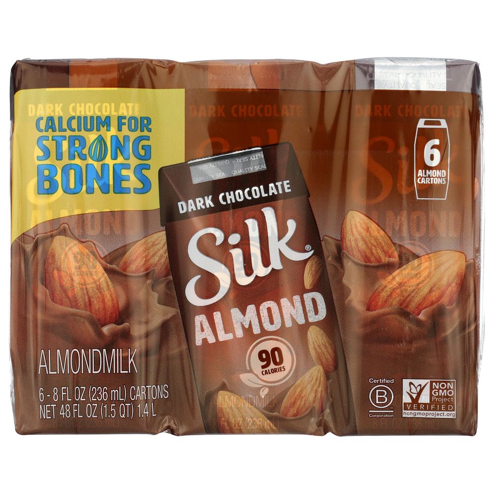 SILK: Dark Chocolate Almond Milk 6 count, 48 oz