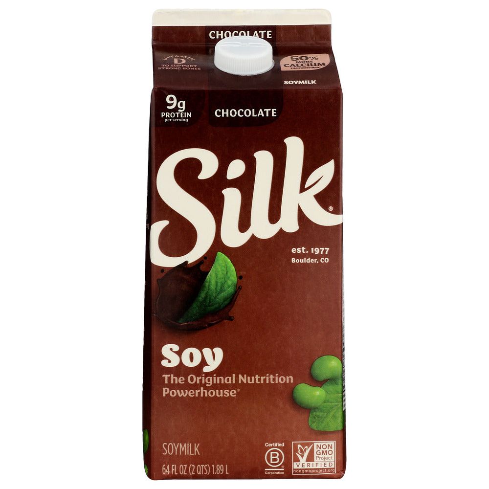 SILK: Chocolate Soymilk, 64 oz