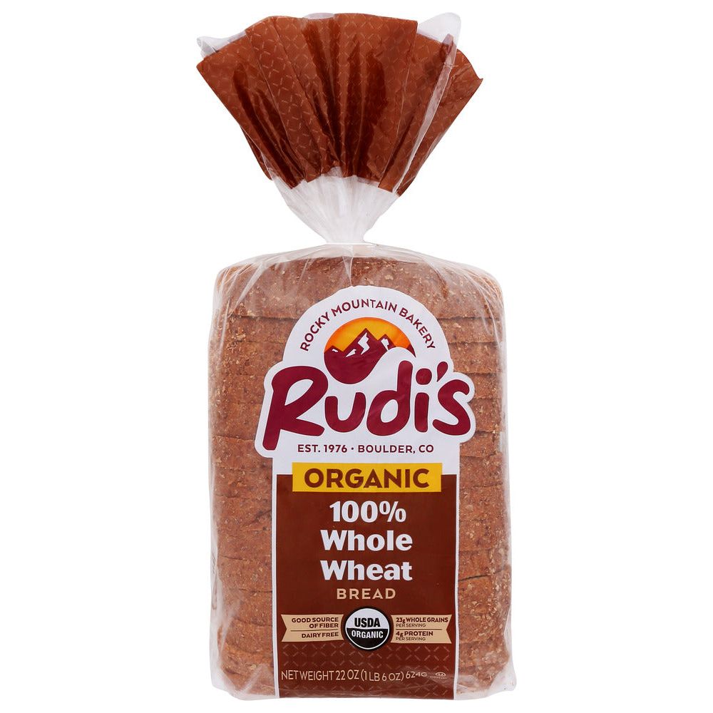 RUDI'S: Organic Bakery Organic 100% Whole Wheat Bread, 22 oz