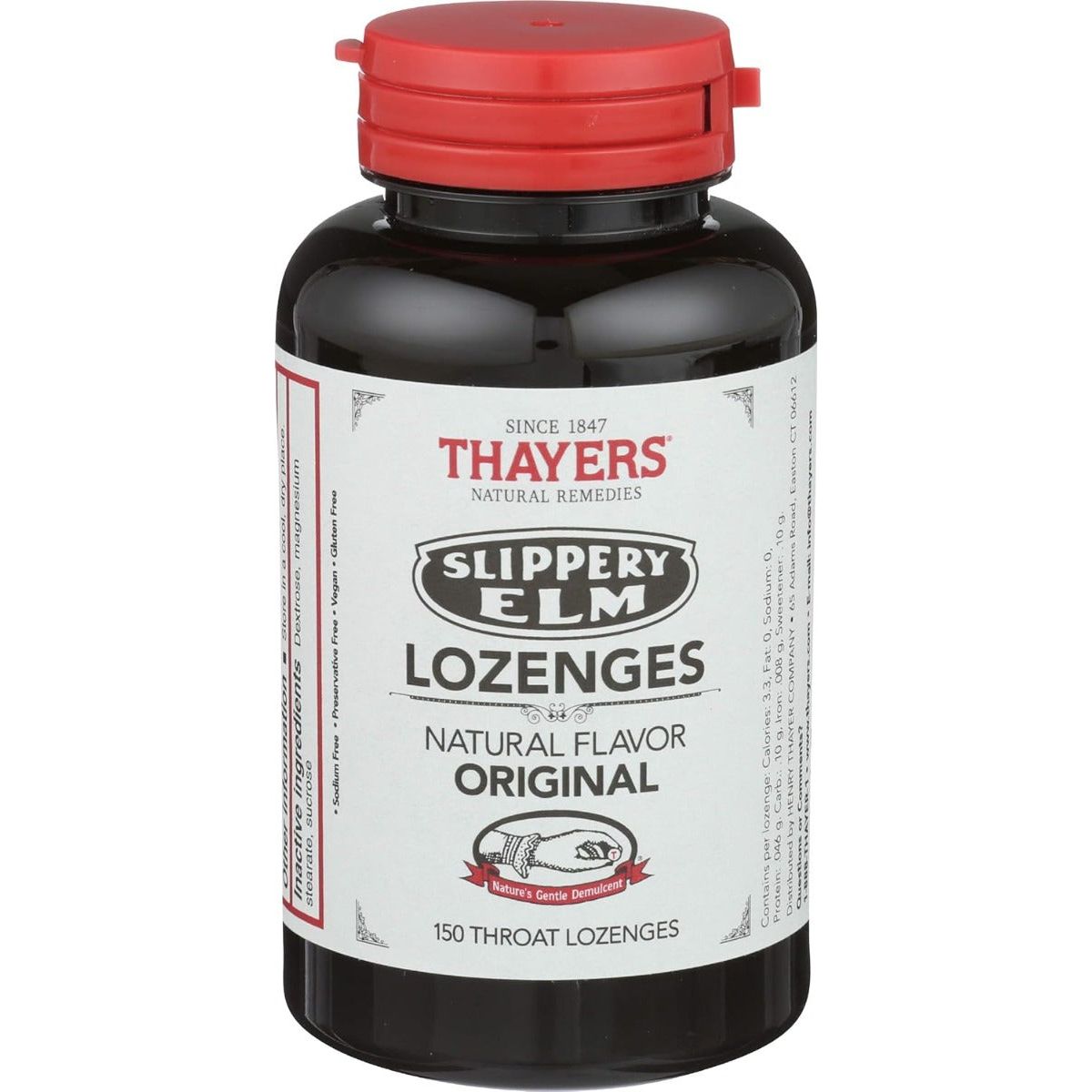 THAYERS: Slippery Elm Lozenges Original, 150 pc