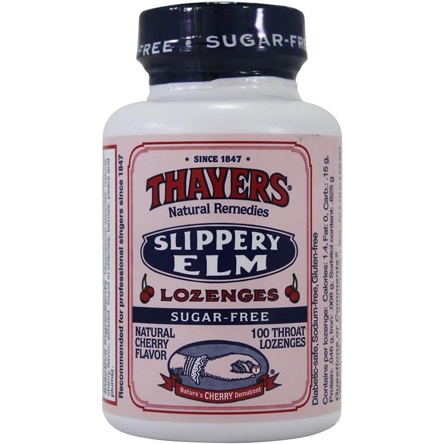 THAYER: Elm Lozenges Sugar Free Cherry, 100 tb