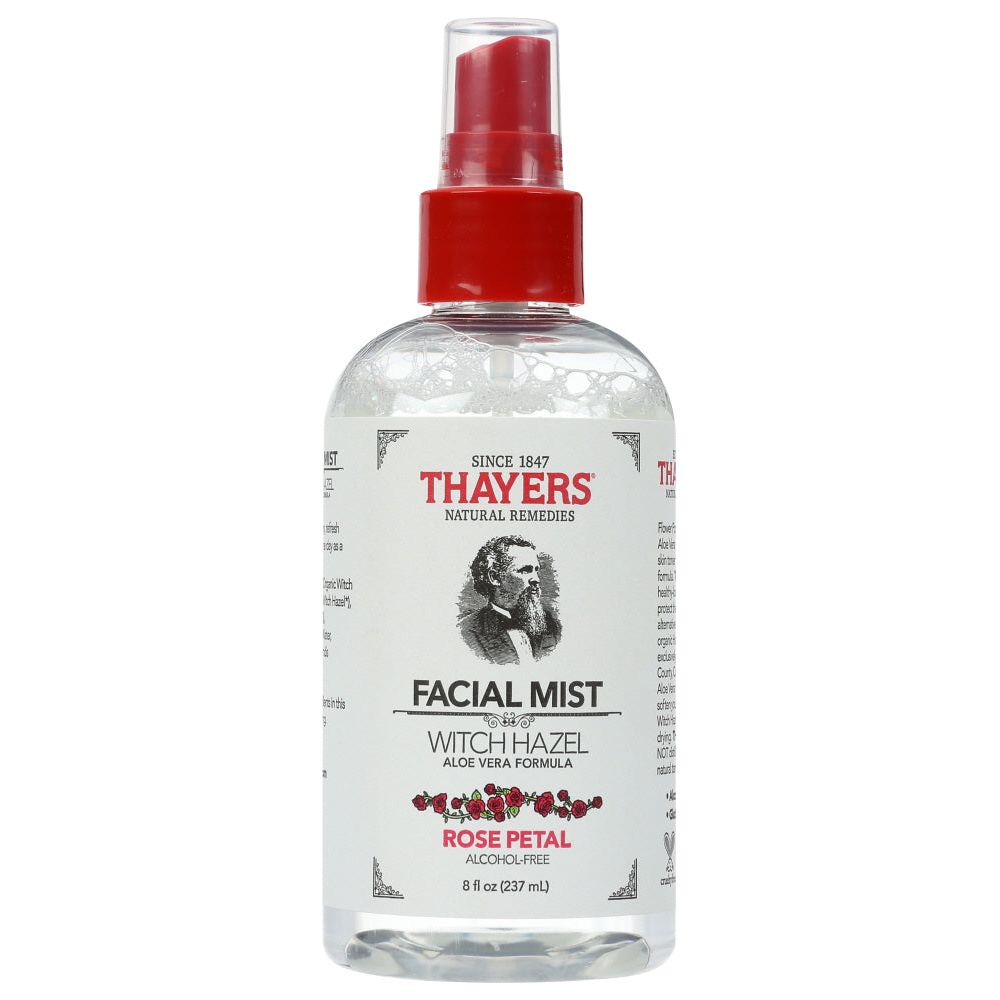 THAYERS: Alcohol Free Rose Petal Facial Mist Witch Hazel And Aloe Vera Formula, 8 oz