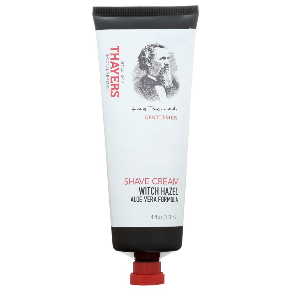 THAYERS: Gentlemen Shave Cream Witch Hazel And Aloe Vera Formula, 4 oz
