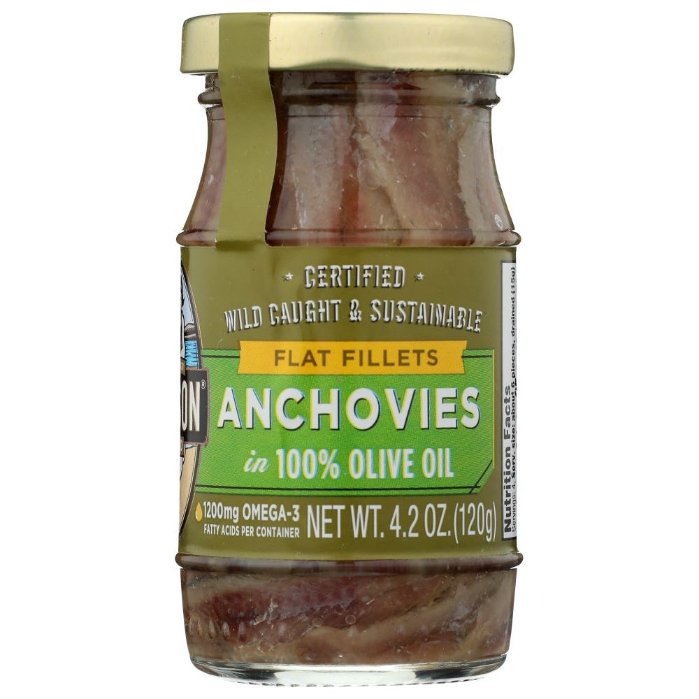 SEASONS: Anchovy Glass Jar, 4.2 oz