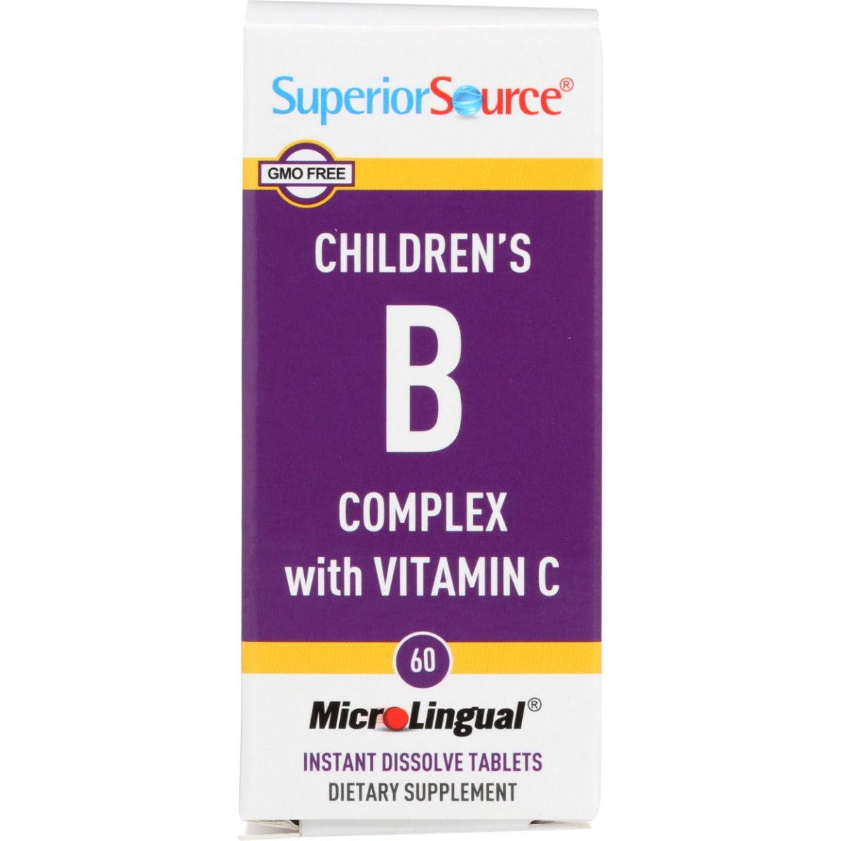 SUPERIOR SOURCE: Childrens B Complex with Vitamin C, 60 tb