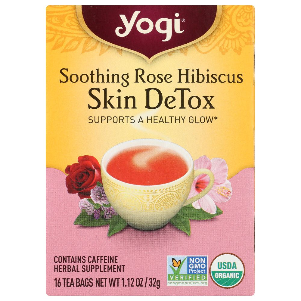 YOGI TEA: Skin DeTox Tea 16 Tea Bags, 1.12 oz