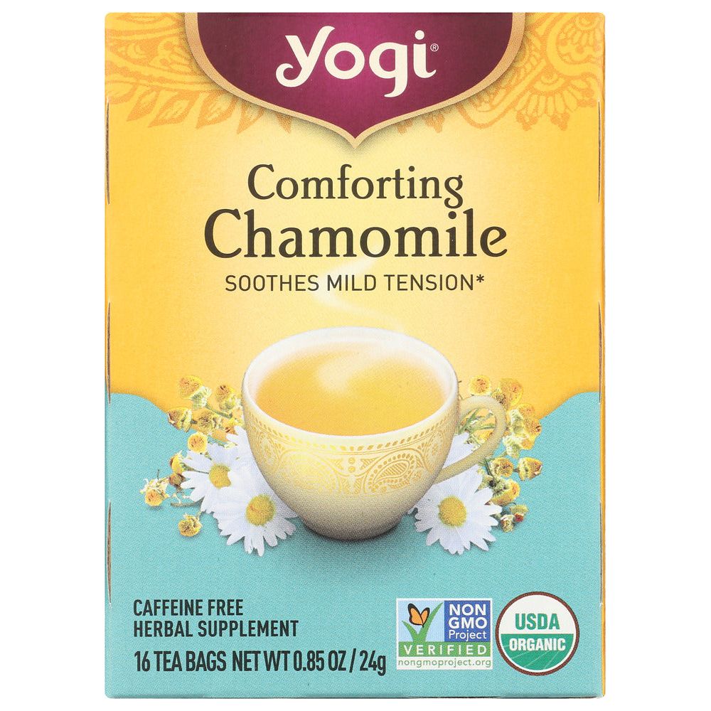 YOGI TEAS: Comforting Chamomile Caffeine Free, 16 Tea Bags