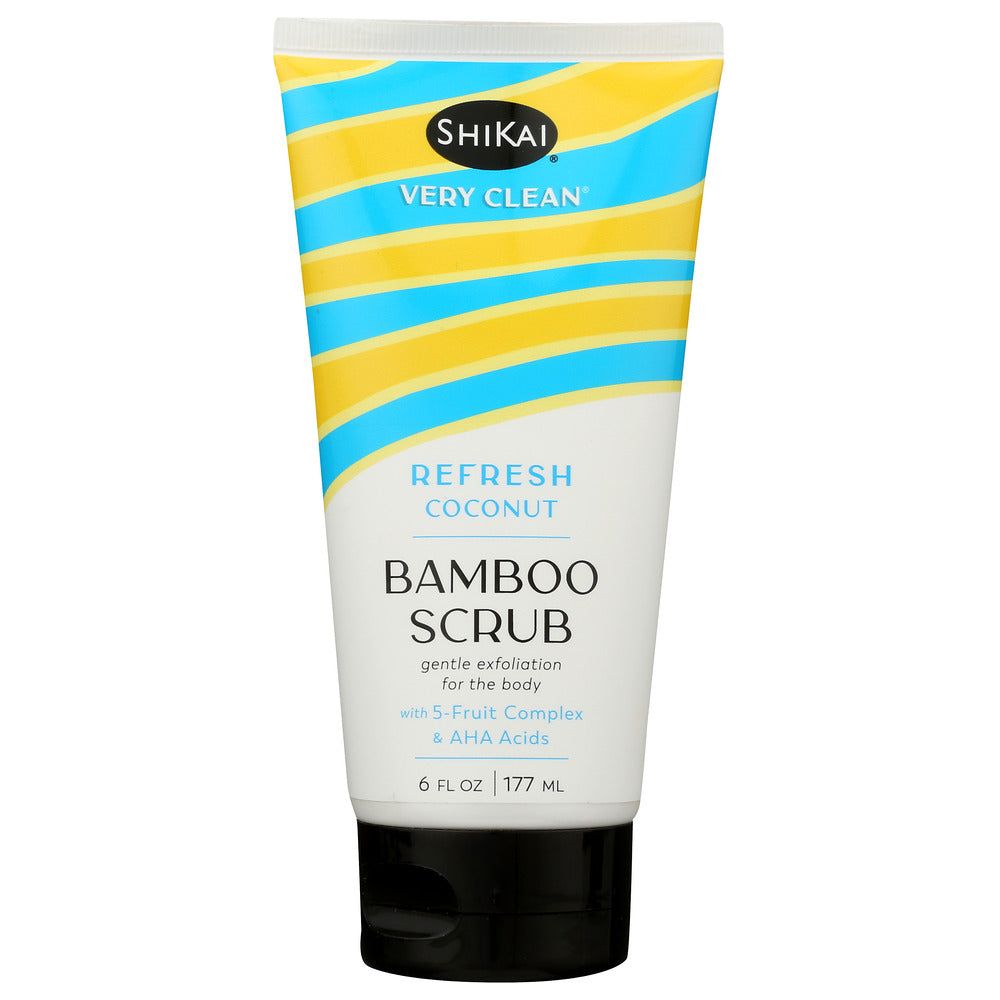 SHIKAI: Very Clean Refresh Coconut Bamboo Scrub, 6 fo