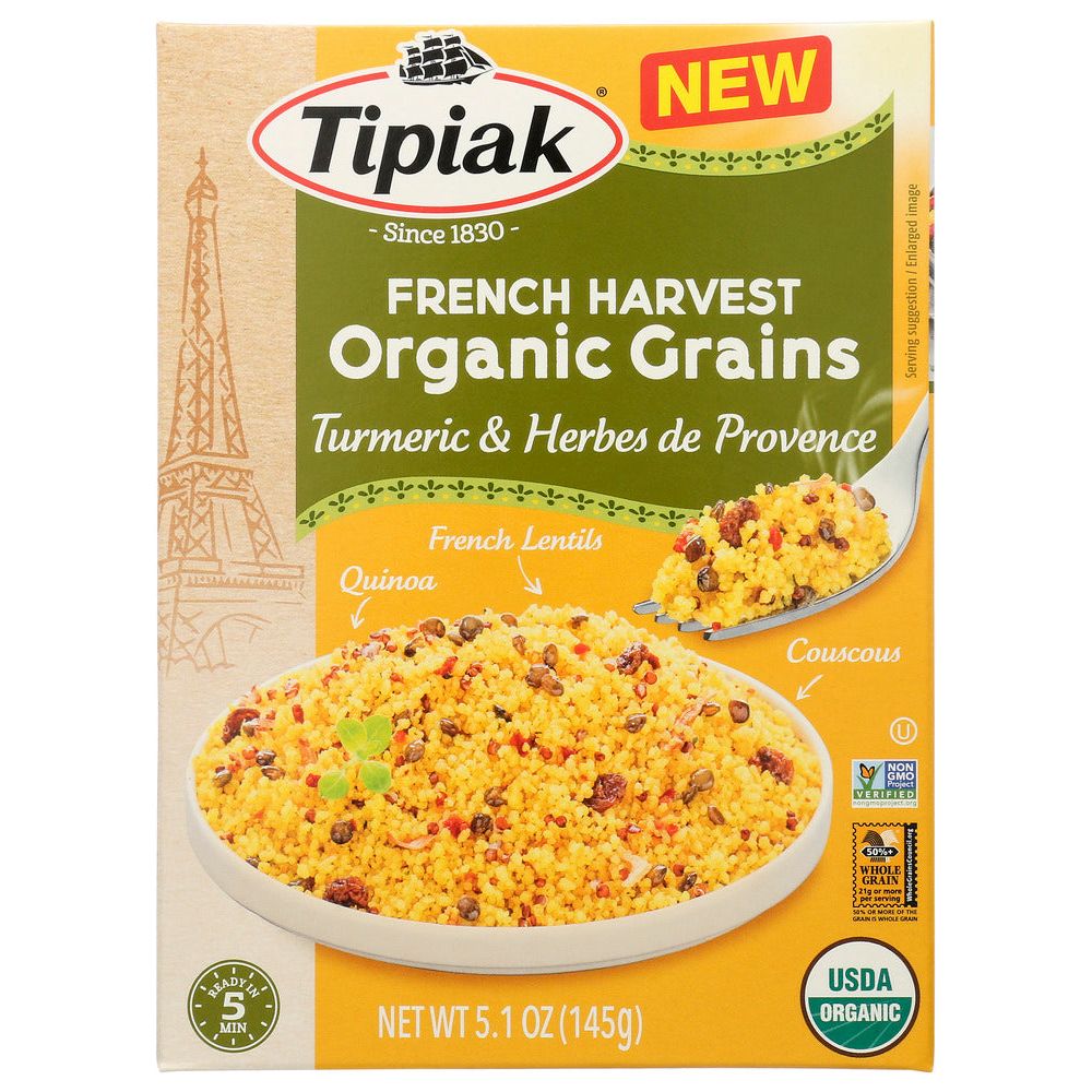 TIPIAK: French Harvest Organic Grains Turmeric Herbes De Provence, 5.1 oz