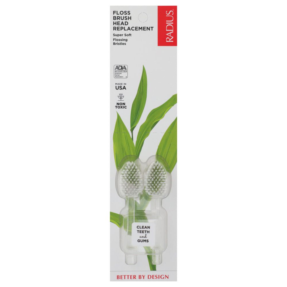 RADIUS: Floss Brush Head Replacement, 2 pc