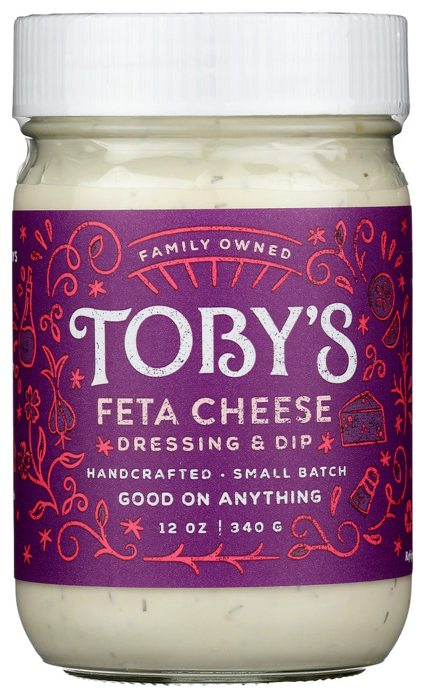 TOBYS: Feta Cheese Dressing And Dip, 12 oz