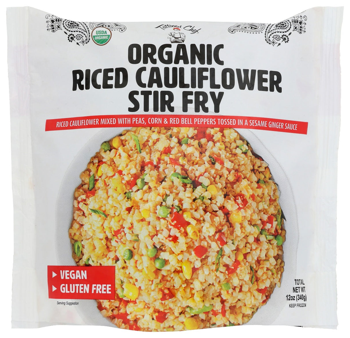 TATTOOED CHEF: Entree Cflower Stir Fry, 12 oz