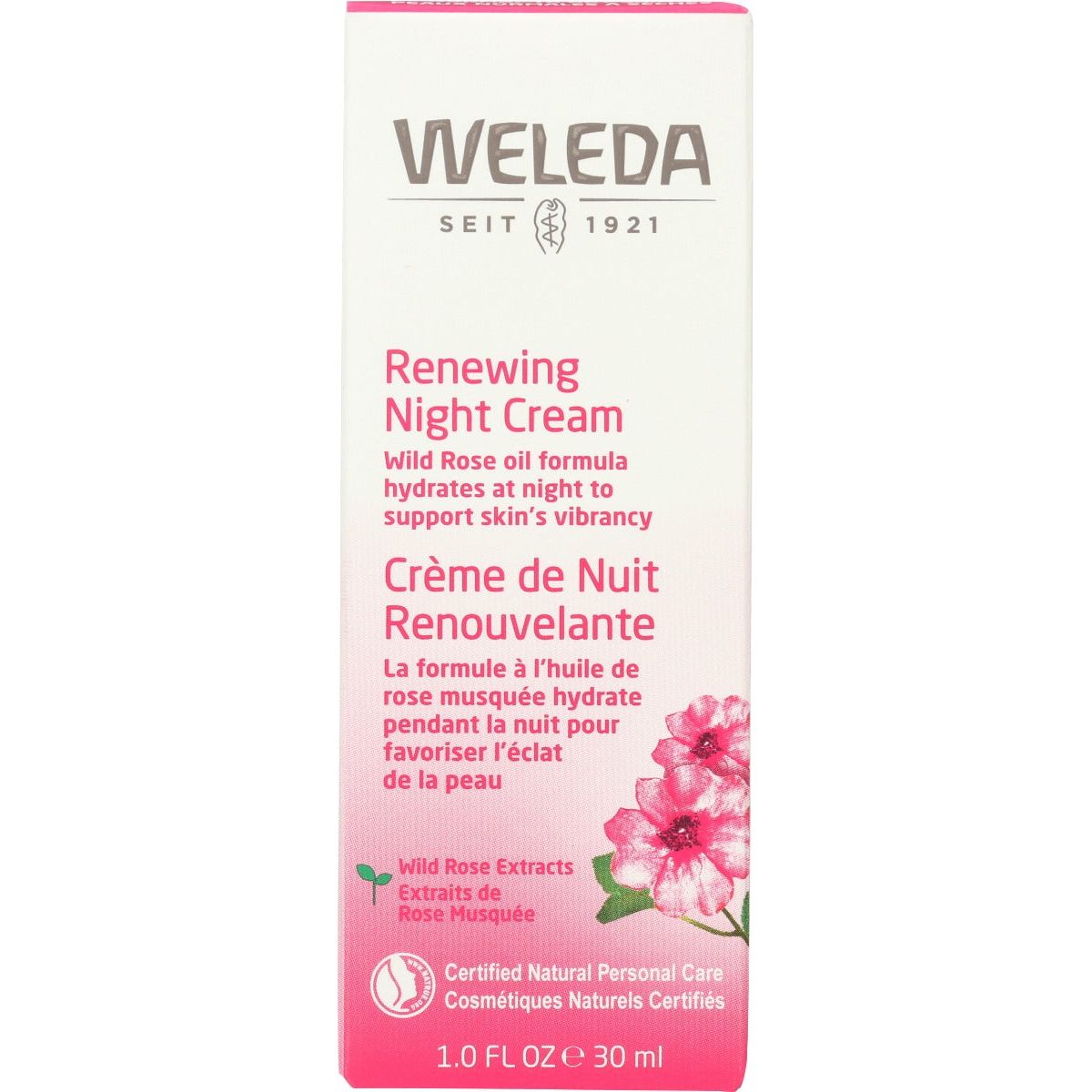 WELEDA: Cream Night Renew Wild Rose, 1 fo
