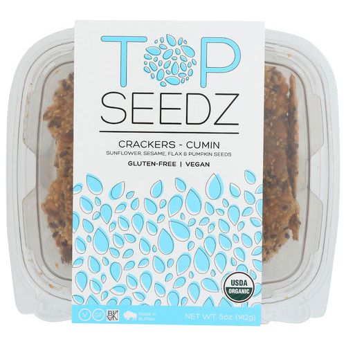 TOP SEEDZ LLC: Crackers Seed Cumin, 5 OZ