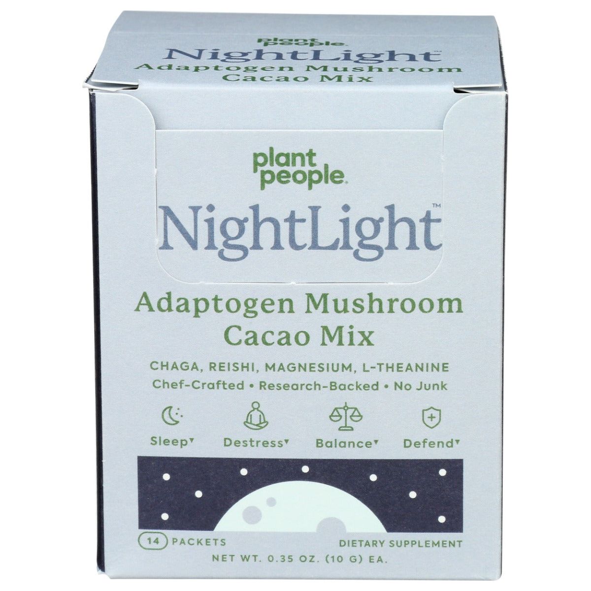 PLANT PEOPLE: Night Cacao Powder 14Pkt, 14 EA