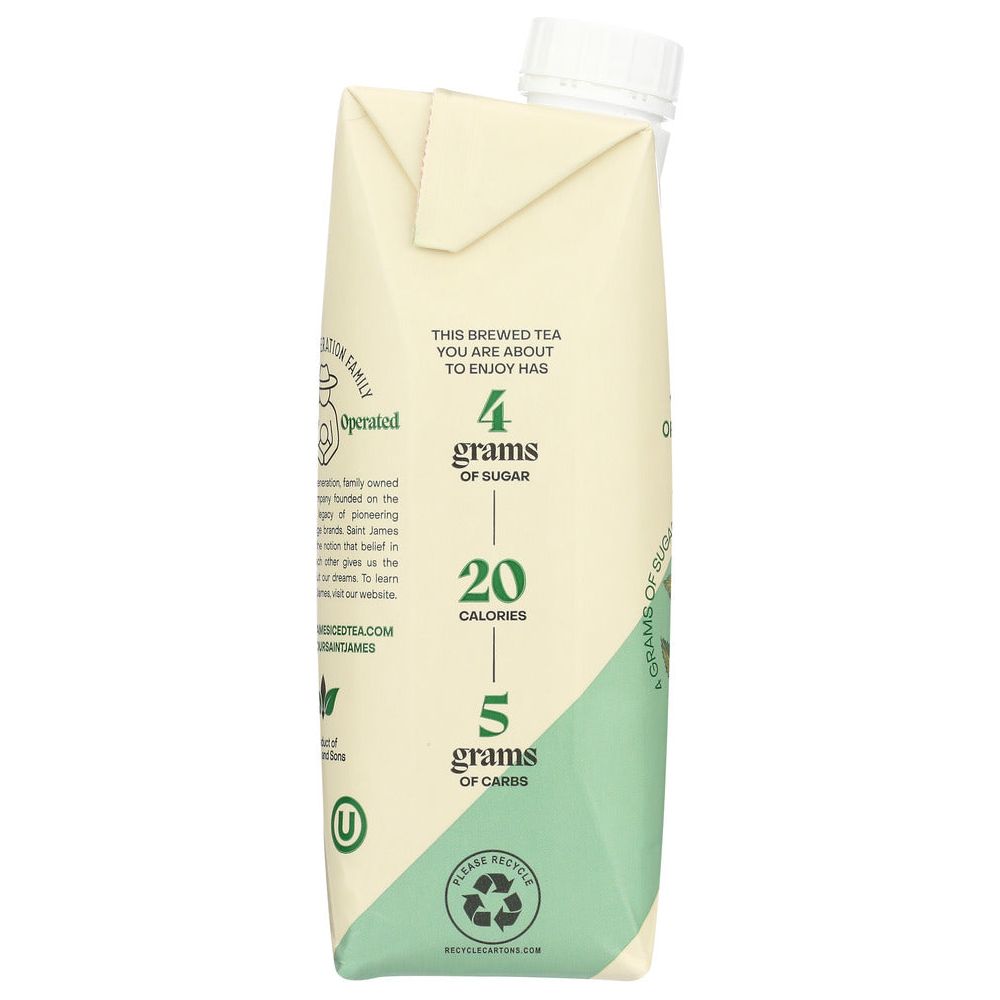 SAINT JAMES BRANDS LLC: Tea Green Original Org, 16.9 FO