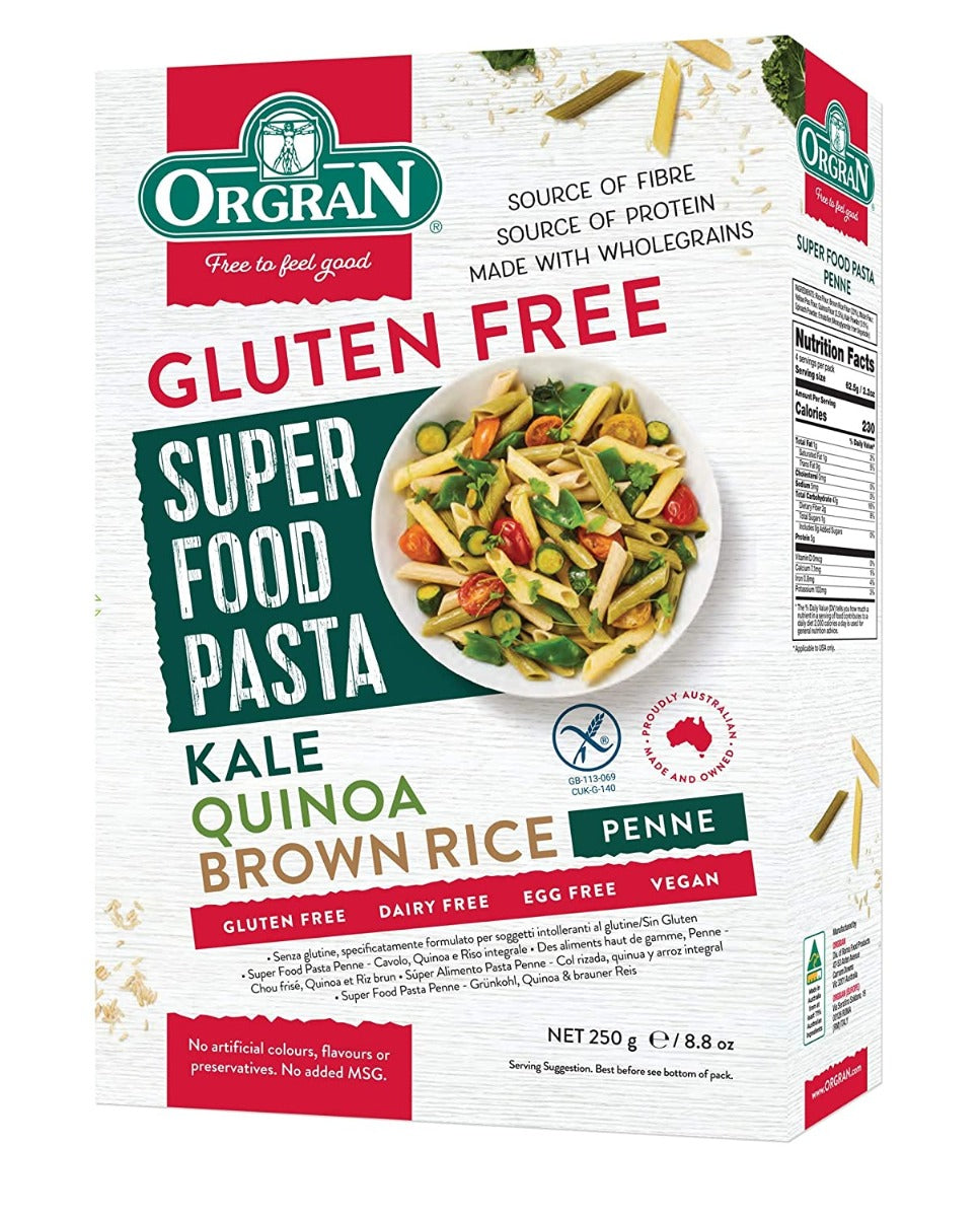ORGRAN: Pasta Penne Rice Quinoa, 8.8 oz