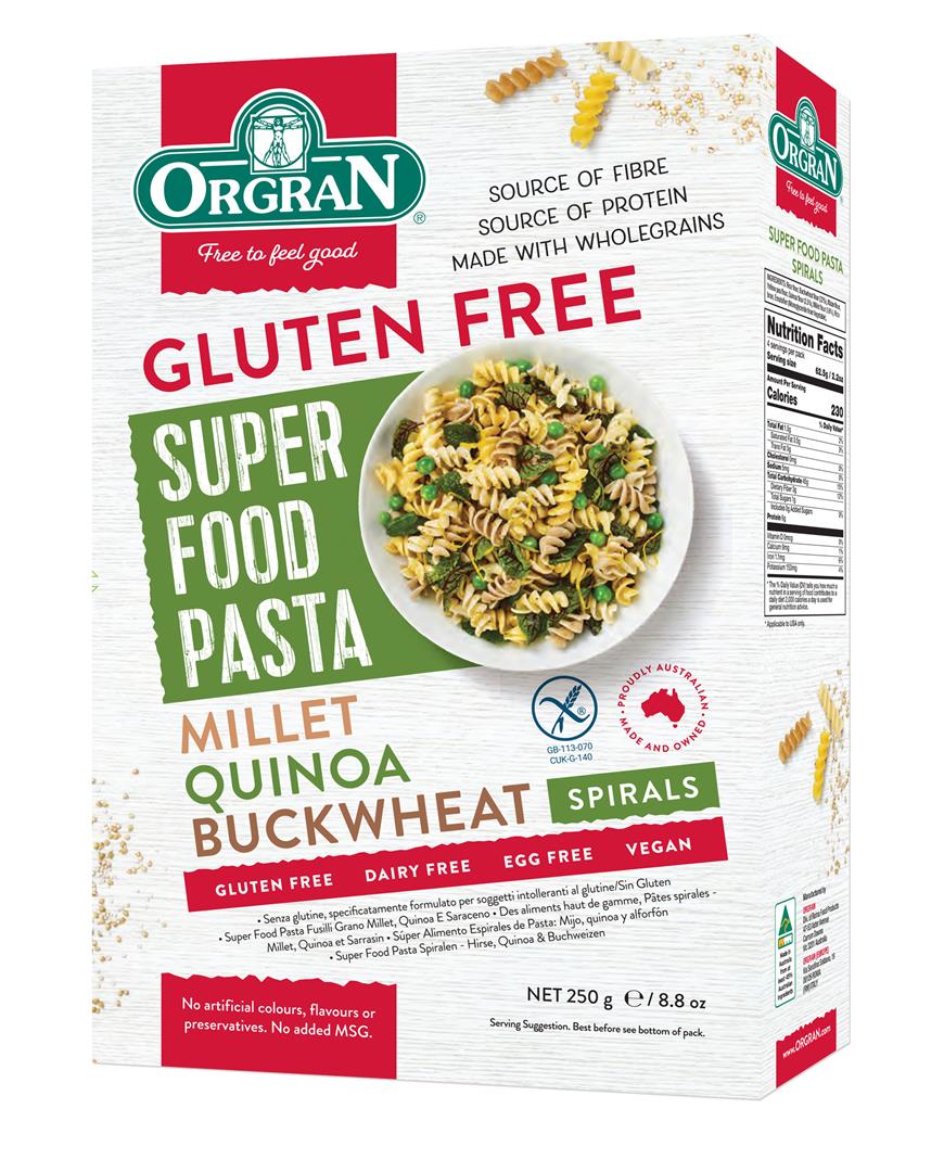 ORGRAN: Pasta Spiral Buckwht Quin, 8.8 bx