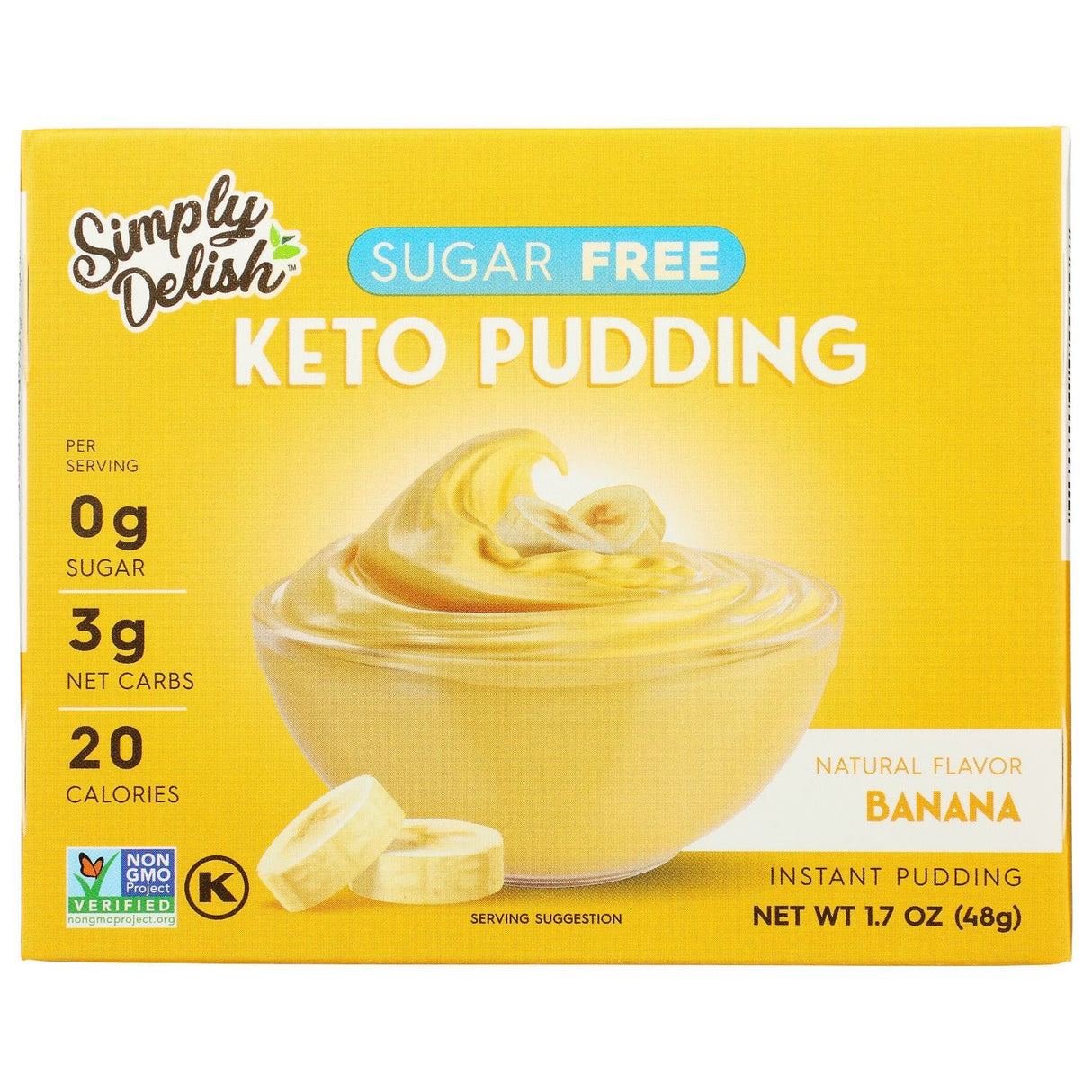 SIMPLY DELISH: Pudding Banana Instant Sf, 1.7 OZ