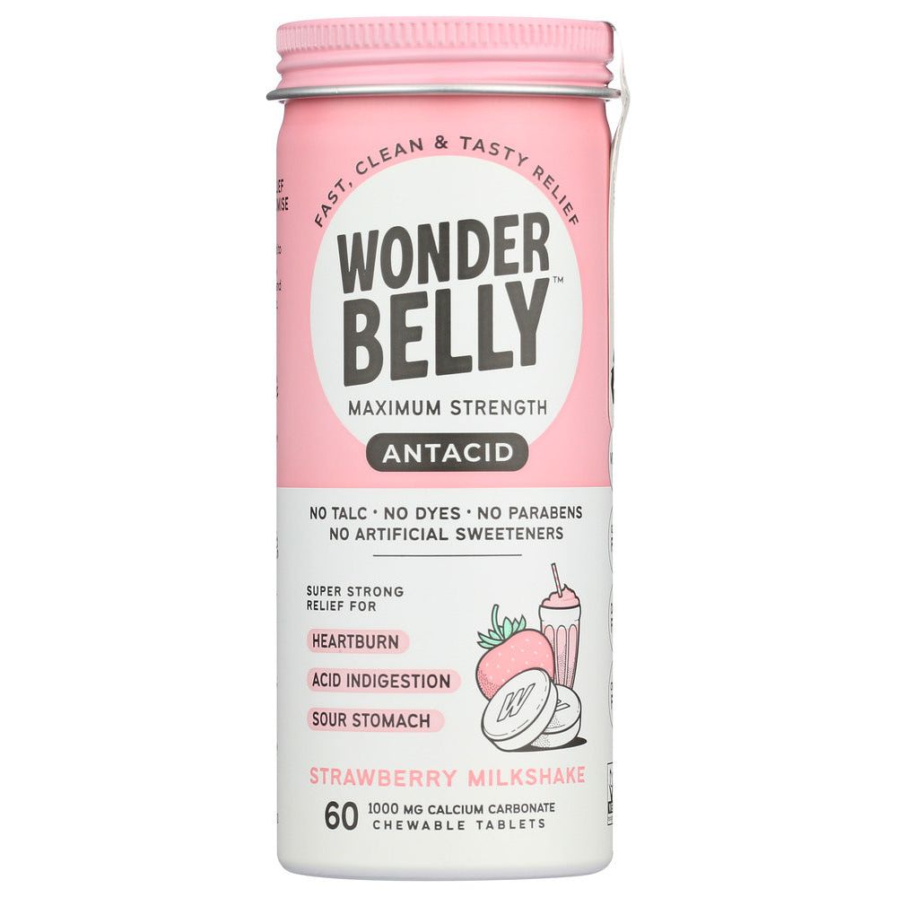 WONDERBELLY: Antacid Strwbry Chew, 60 TB