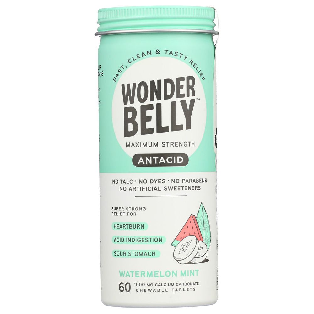 WONDERBELLY: Antacid Watermelon Chew, 60 TB