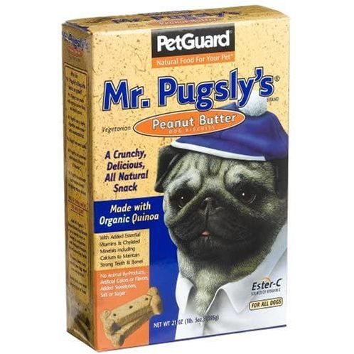 PETGUARD: Treat Dog Bisc Pugsly Pnt Bttr, 21 oz