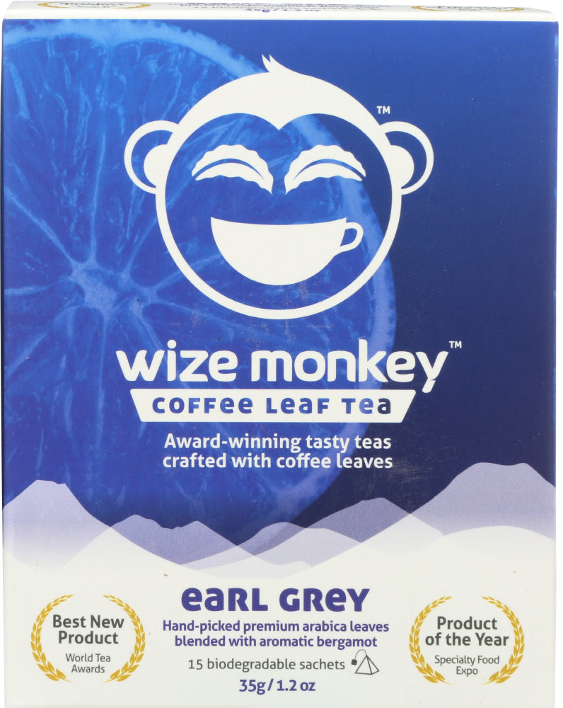 WIZE MONKEY: Tea Coffee Leaf Earl Grey, 35 gm