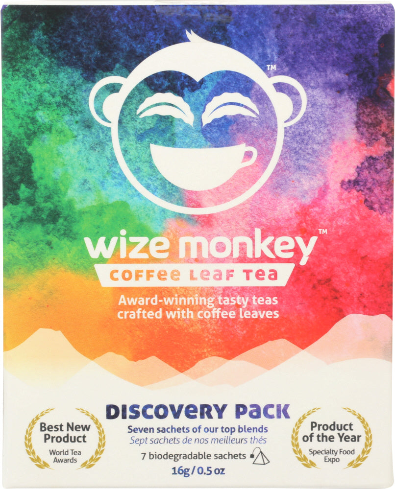 WIZE MONKEY: Tea Coffee Leaf Discv Pck, 16 gm