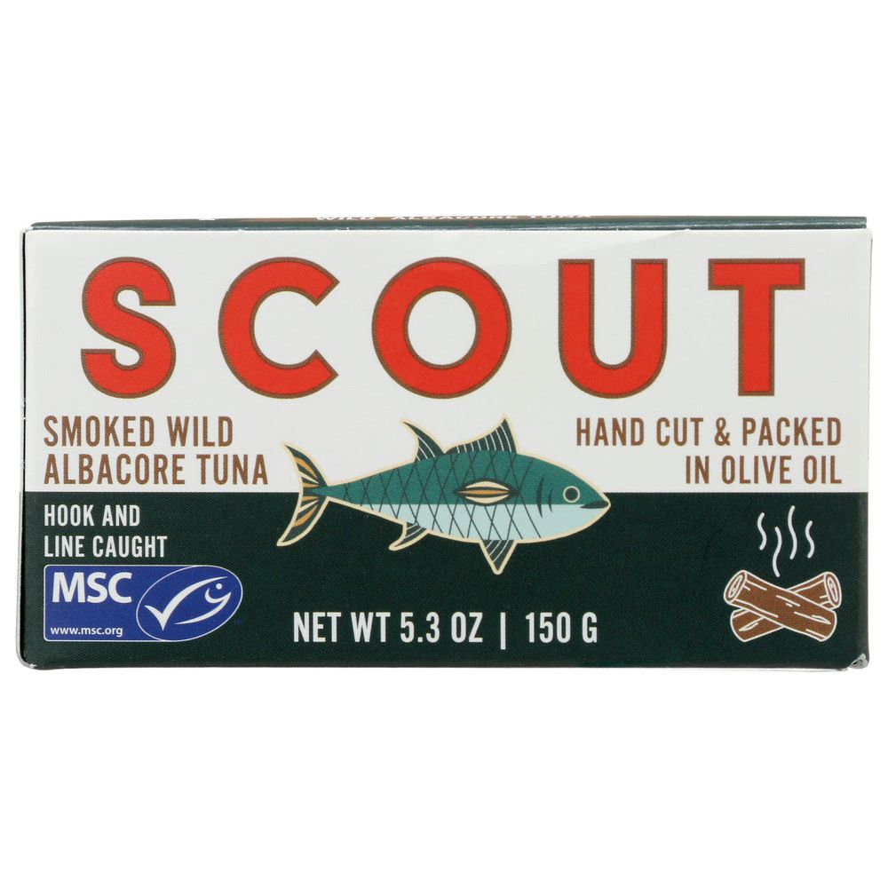SCOUT: Smoked Wild Albacore Tuna, 5.3 oz