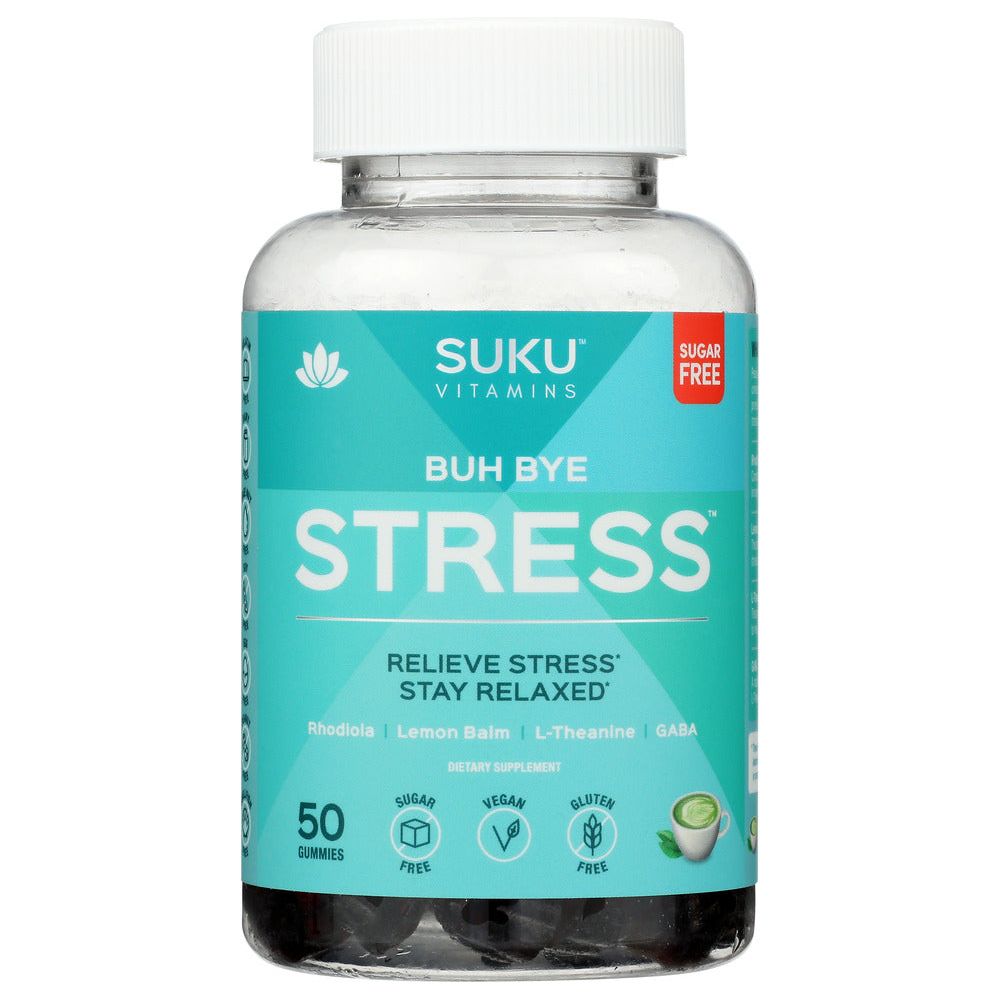 SUKU VITAMINS: Buh Bye Stress Gummies, 50 pc