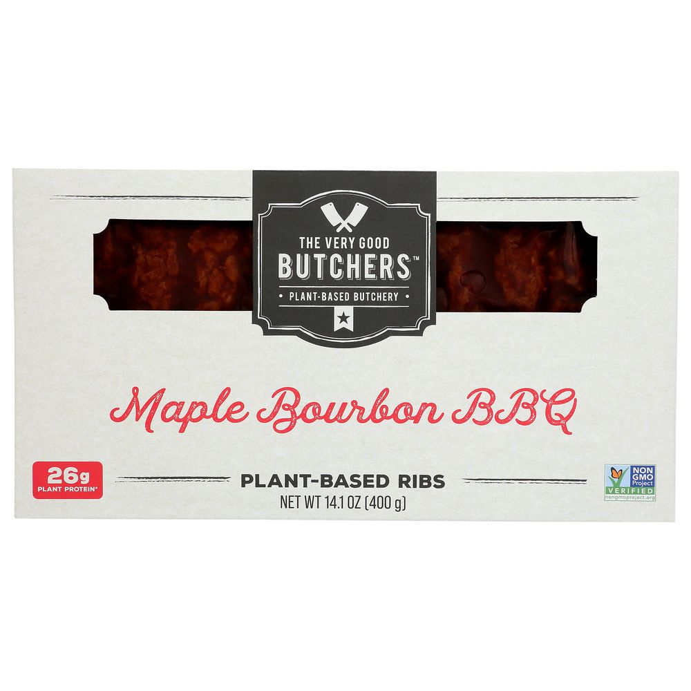 VERY GOOD BUTCHERS: Plant Based Maple Bourbon BBQ Ribs, 400 gm