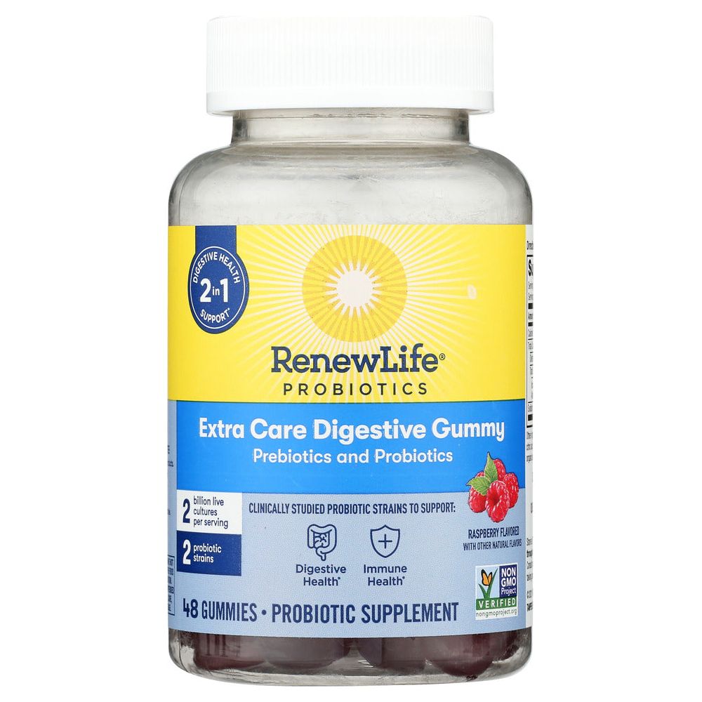 RENEW LIFE: Probiotic Extra Care Digestive Gummy, 48 pc