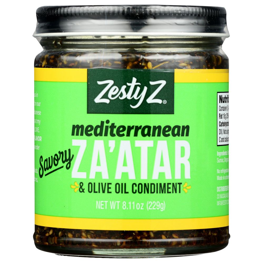 ZESTY Z: Mediterranean Za'atar Condiment & Spread, 8.11 oz