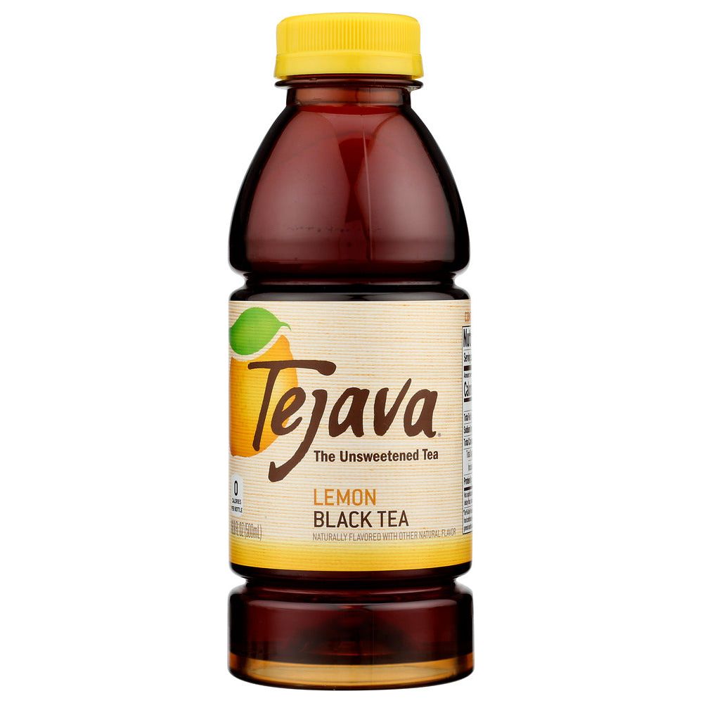 TEJAVA: Unsweetened Lemon Black Tea, 16.9 fo