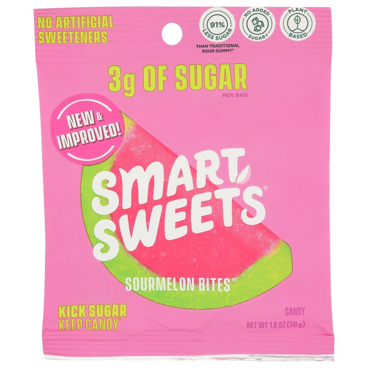 SMARTSWEETS: Sour Melon Bites Candy, 1.8 oz