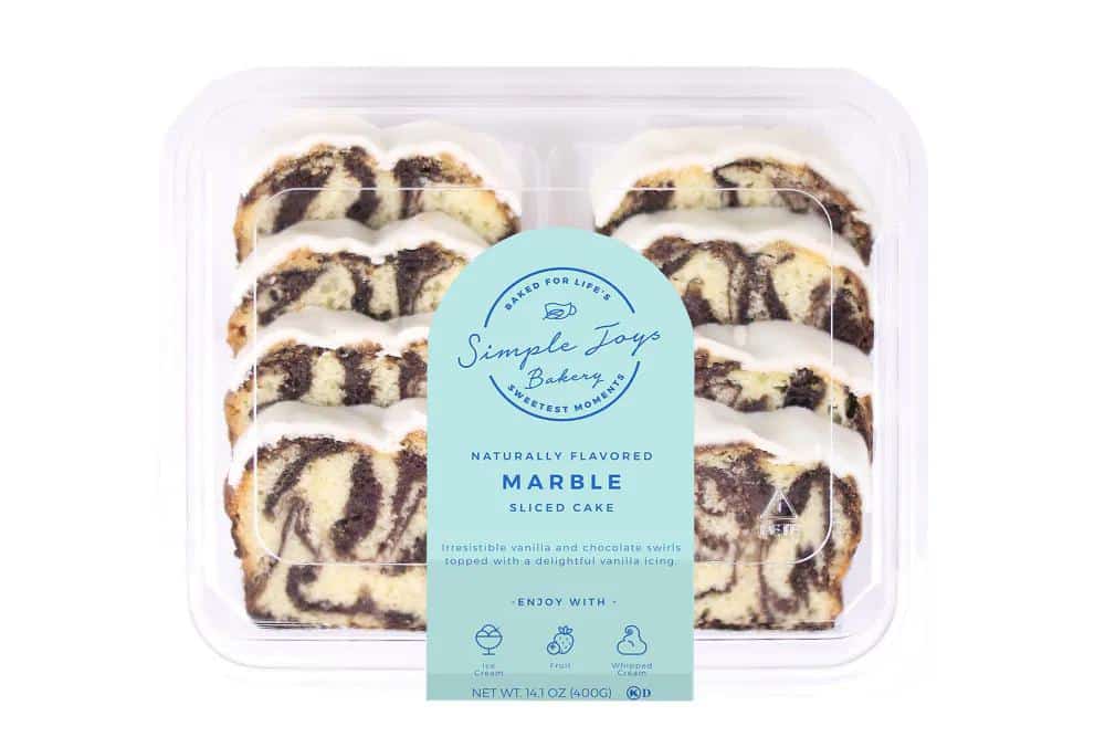 SIMPLE JOYS BAKERY: Cake Marble Iced Sliced, 14.1 oz