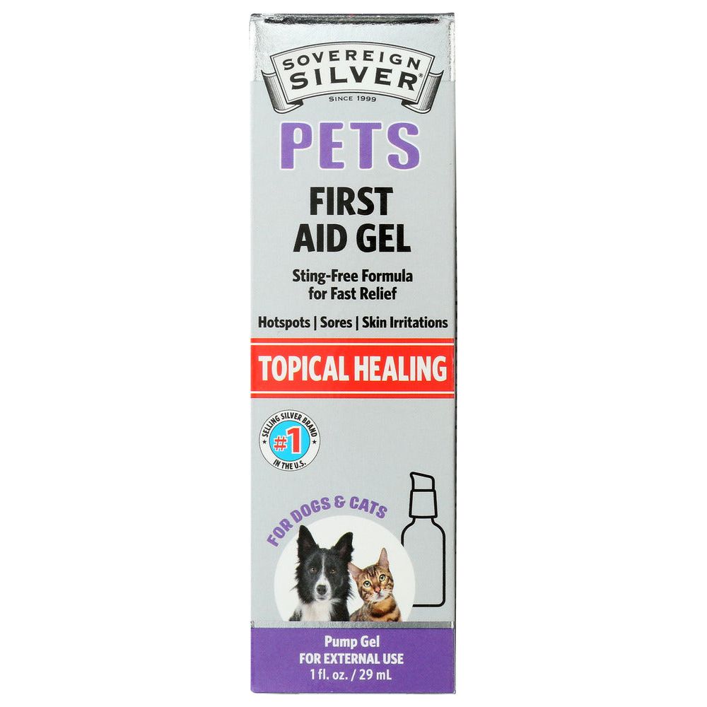 SOVEREIGN SILVER: Pets Topical Healing First Aid Gel, 1 fo