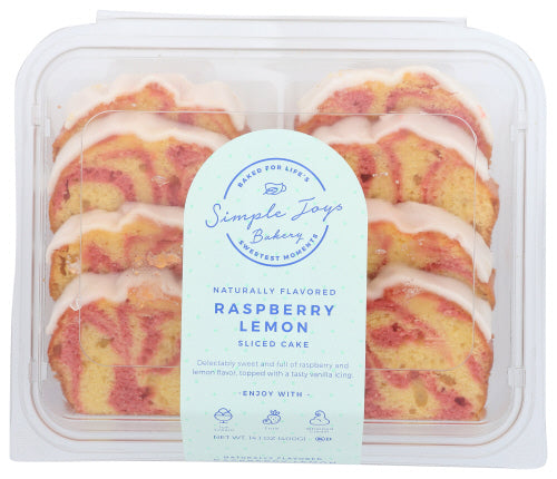 SIMPLE JOYS BAKERY: Cake Lemon Raspberry Iced, 14.1 oz