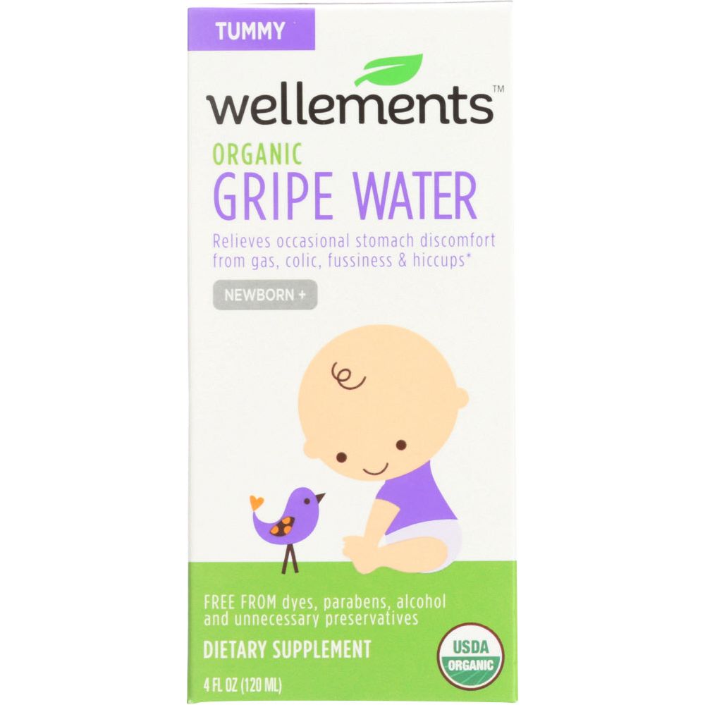 WELLEMENTS: Organic Gripe Water, 4 oz