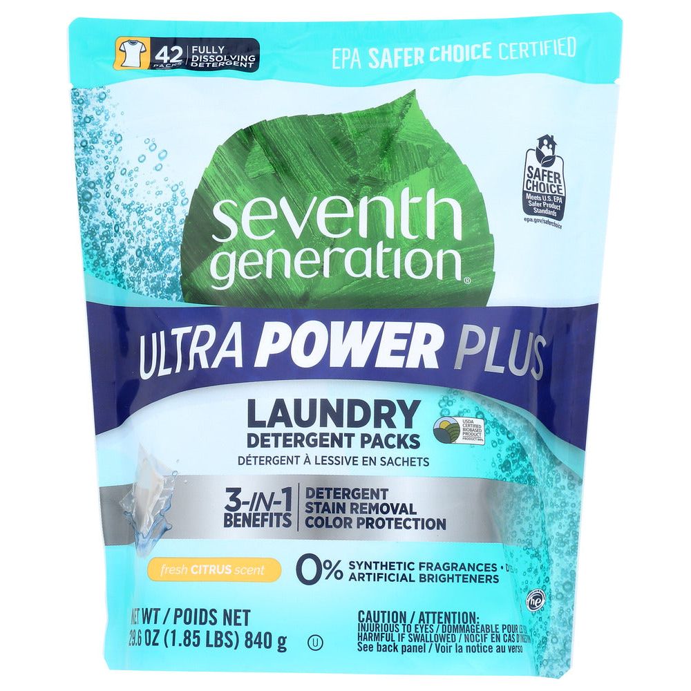 SEVENTH GENERATION: Detergent Ultra Powder Plus, 42 ea
