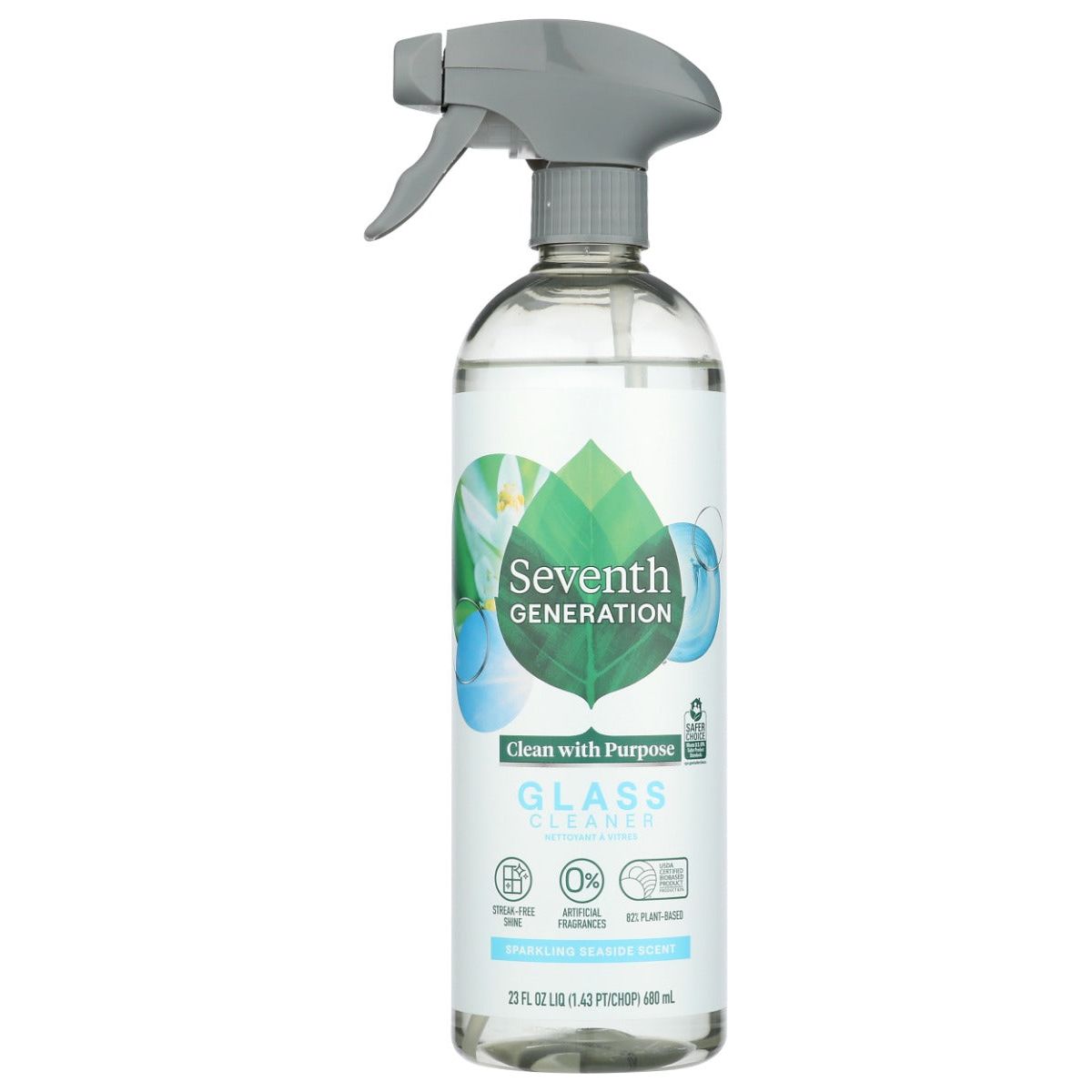 SEVENTH GENERATION: Glass Cleaner Sparkling Seaside, 23 oz