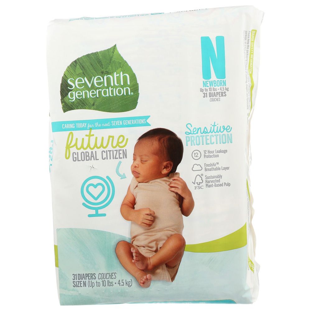 SEVENTH GENERATION: Diaper Small Nb, 31 pc