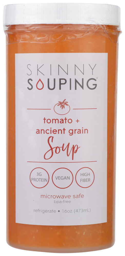 SKINNY SOUPING: Tomato Ancient Grains Soup, 16 oz