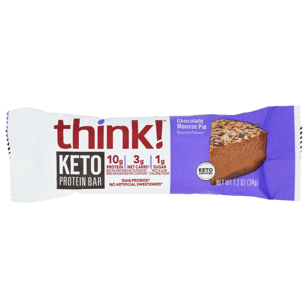 THINK: Chocolate Mousse Pie Keto Protein Bar, 1.2 oz