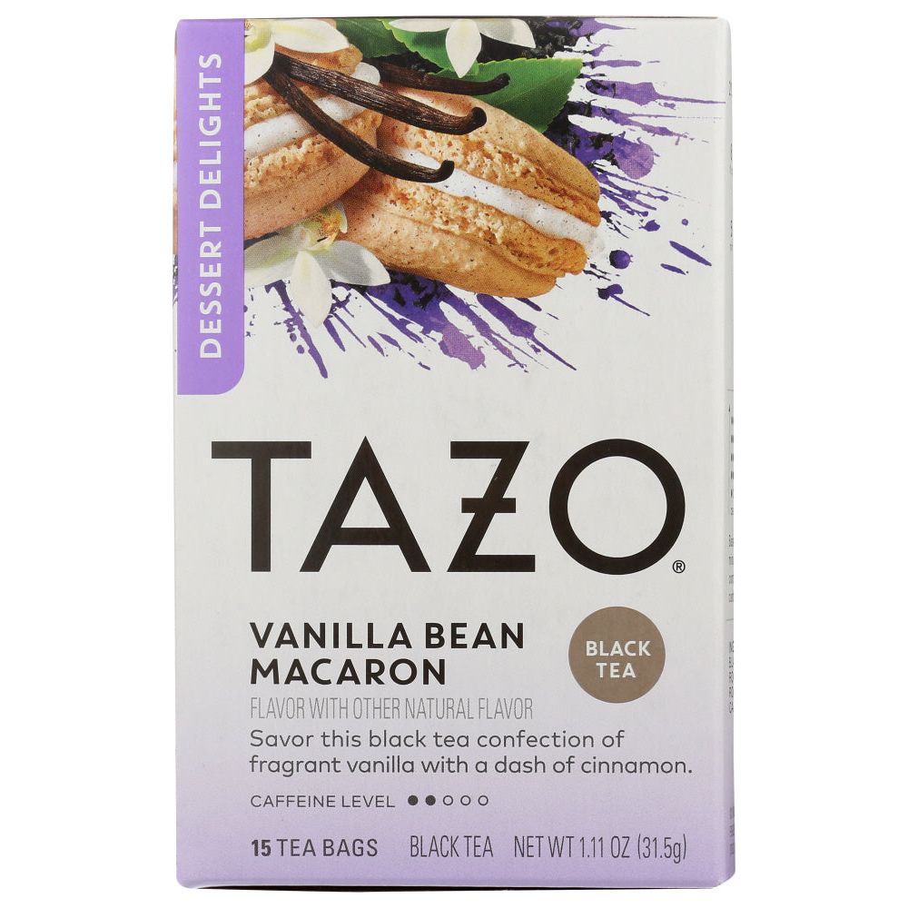 TAZO: Vanilla Bean Macaron Black Tea, 15 ea