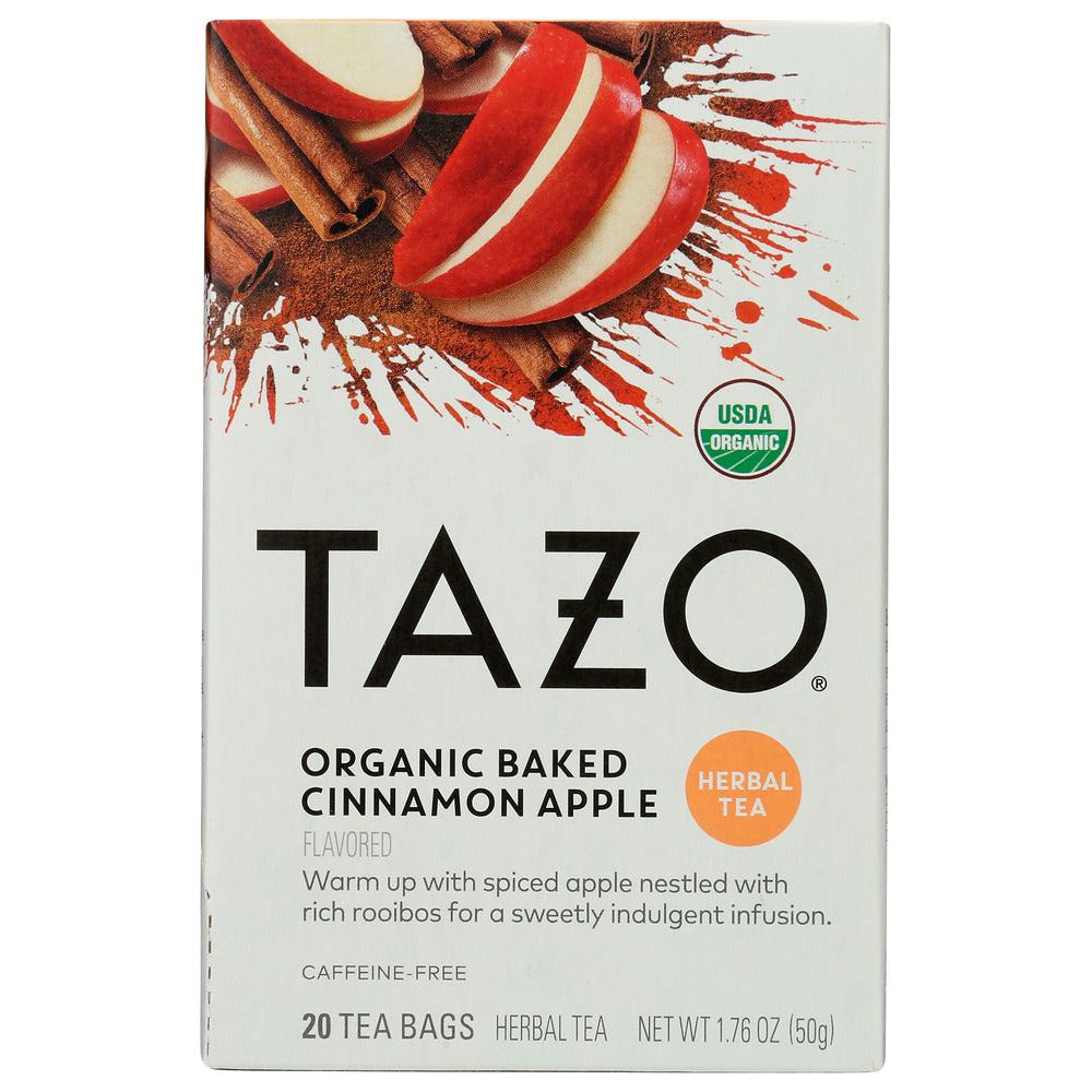 TAZO: Organic Baked Cinnamon Apple Herbal Tea, 1.76 oz
