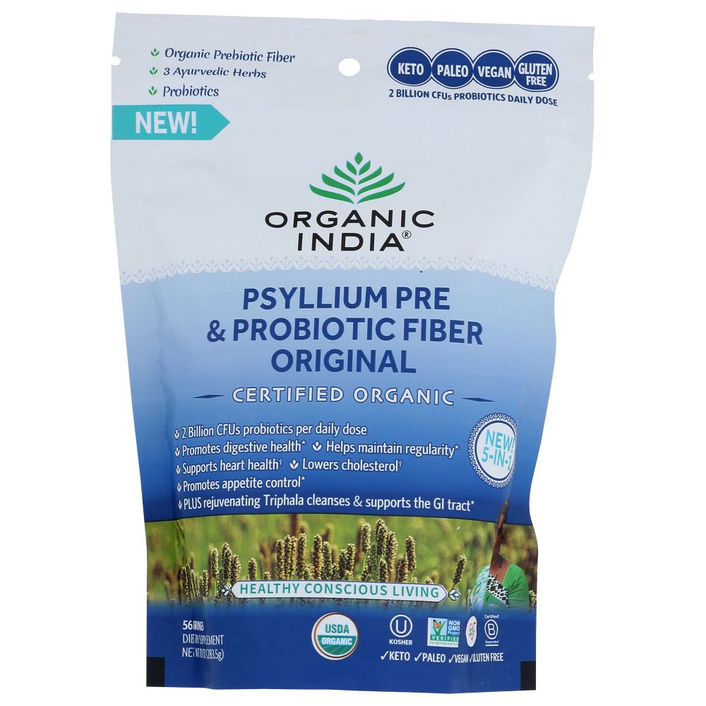 ORGANIC INDIA: Psyllium Preprobiotic Fib, 10 OZ